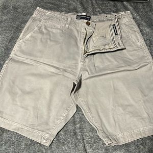 Light grey American eagle longer length shorts